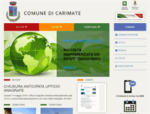 Tablet Screenshot of comunecarimate.it